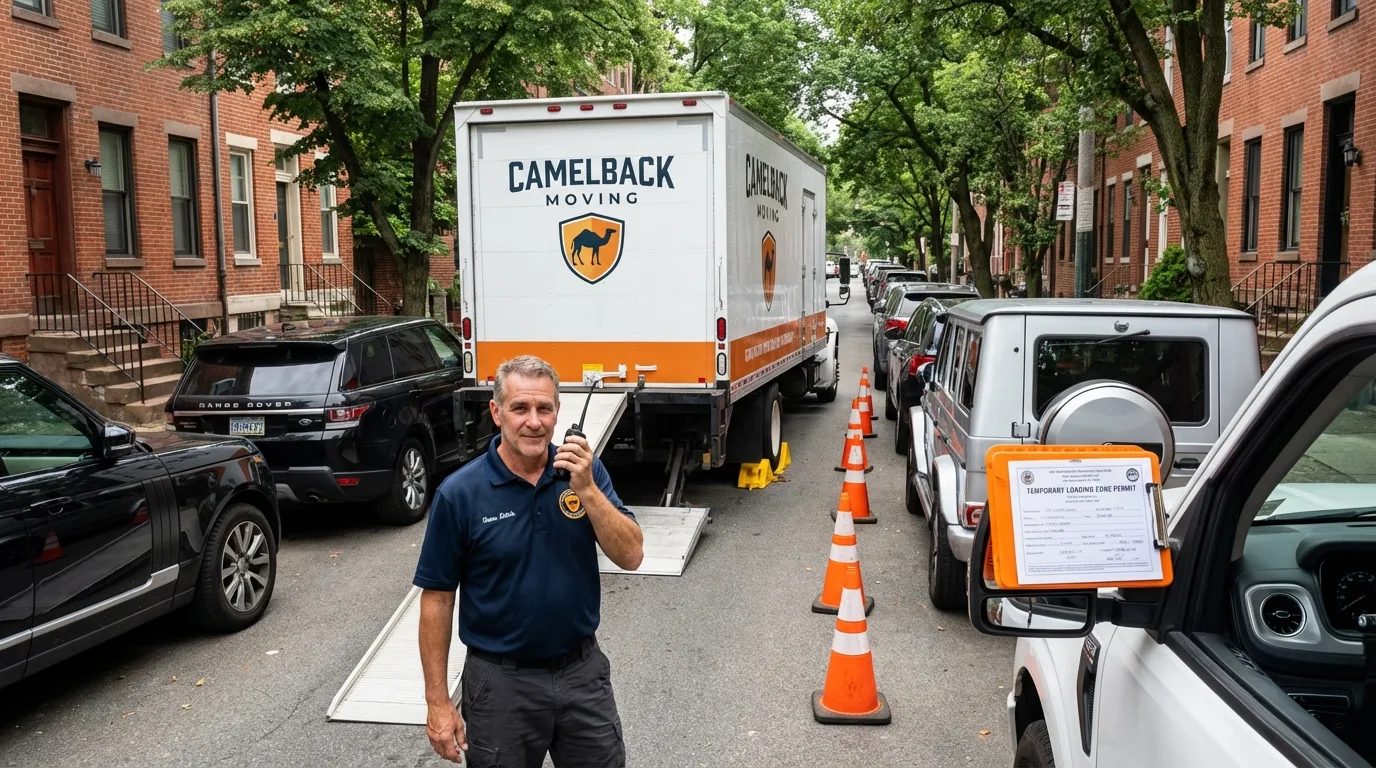 City street loading permit setup in Angola, NY